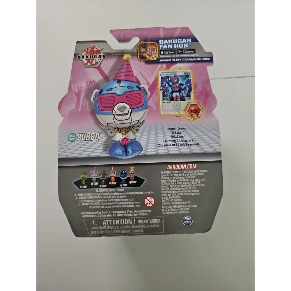 Bakugan DJ Cubbo Party Pack‎ Transforming Collectible Action Figure New